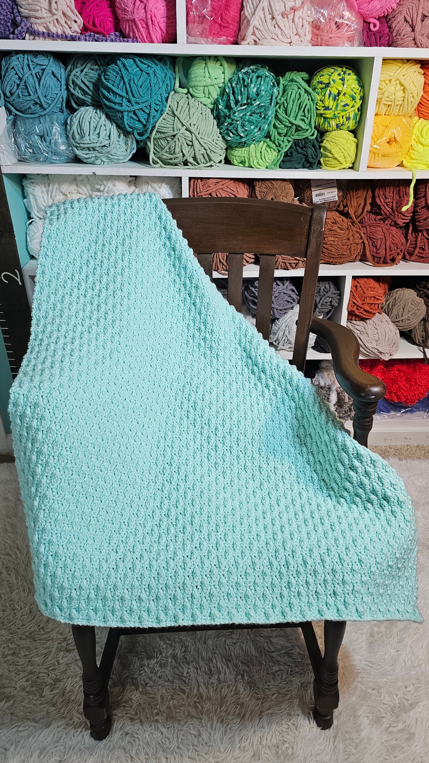 Seafoam Sparkle Baby Blanket